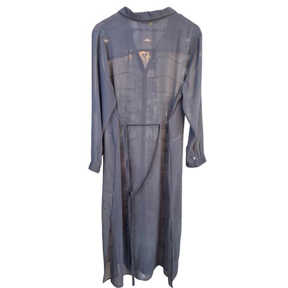 Soft Surroundings Ibiza Dress Size Petite XL Dark grey/purple missing slip - Picture 3 of 9